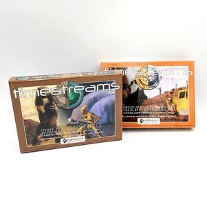 Timestreams Expandable Time Travel Game Stone Age vs Future AND Medieval Vs Mod